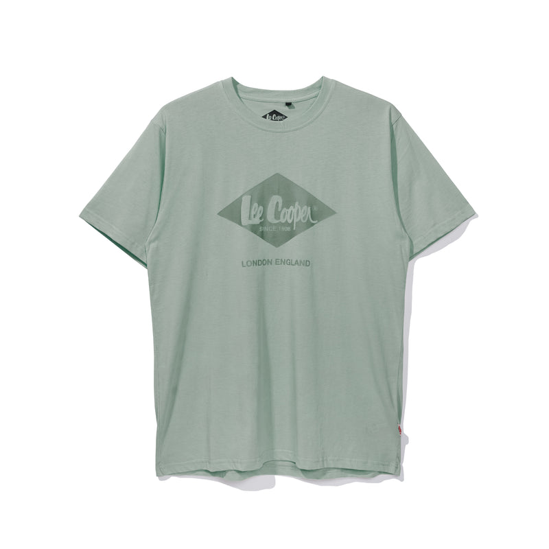 Lee Cooper T-Shirt Monotone Logo Ice Berg Green
