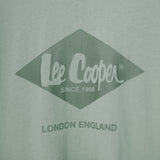 Lee Cooper T-Shirt Monotone Logo Ice Berg Green