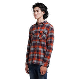 Lee Cooper Long Shirt Flannel Aldred Orange