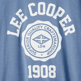 Lee Cooper T-Shirt Varsity Crest Steel Blue