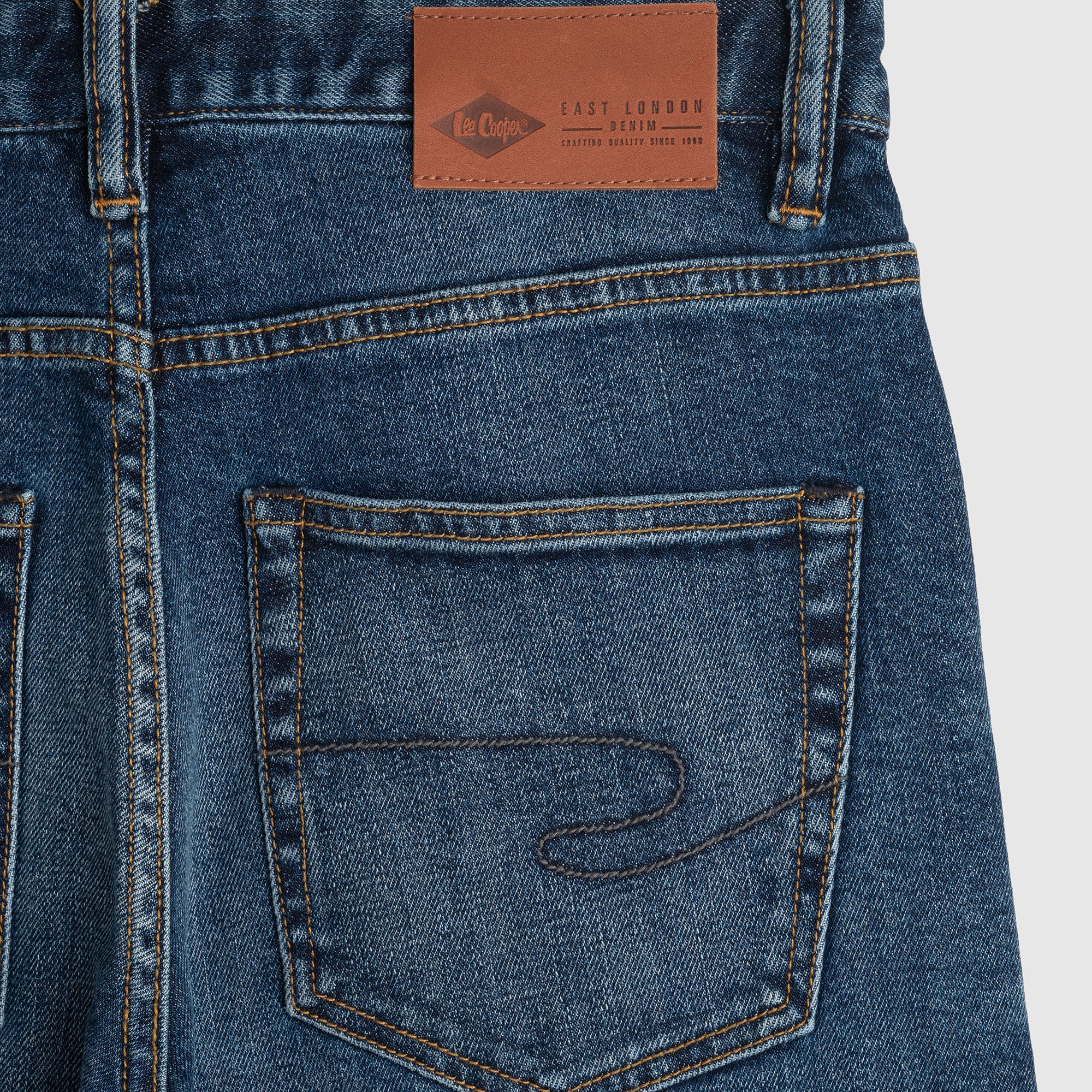 Lee Cooper Jeans Arthur Worn Medium Blue Viker