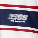 Lee Cooper T-Shirt Stripe Motion White