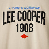 Lee Cooper T-Shirt Union Jack Patch Biscuit