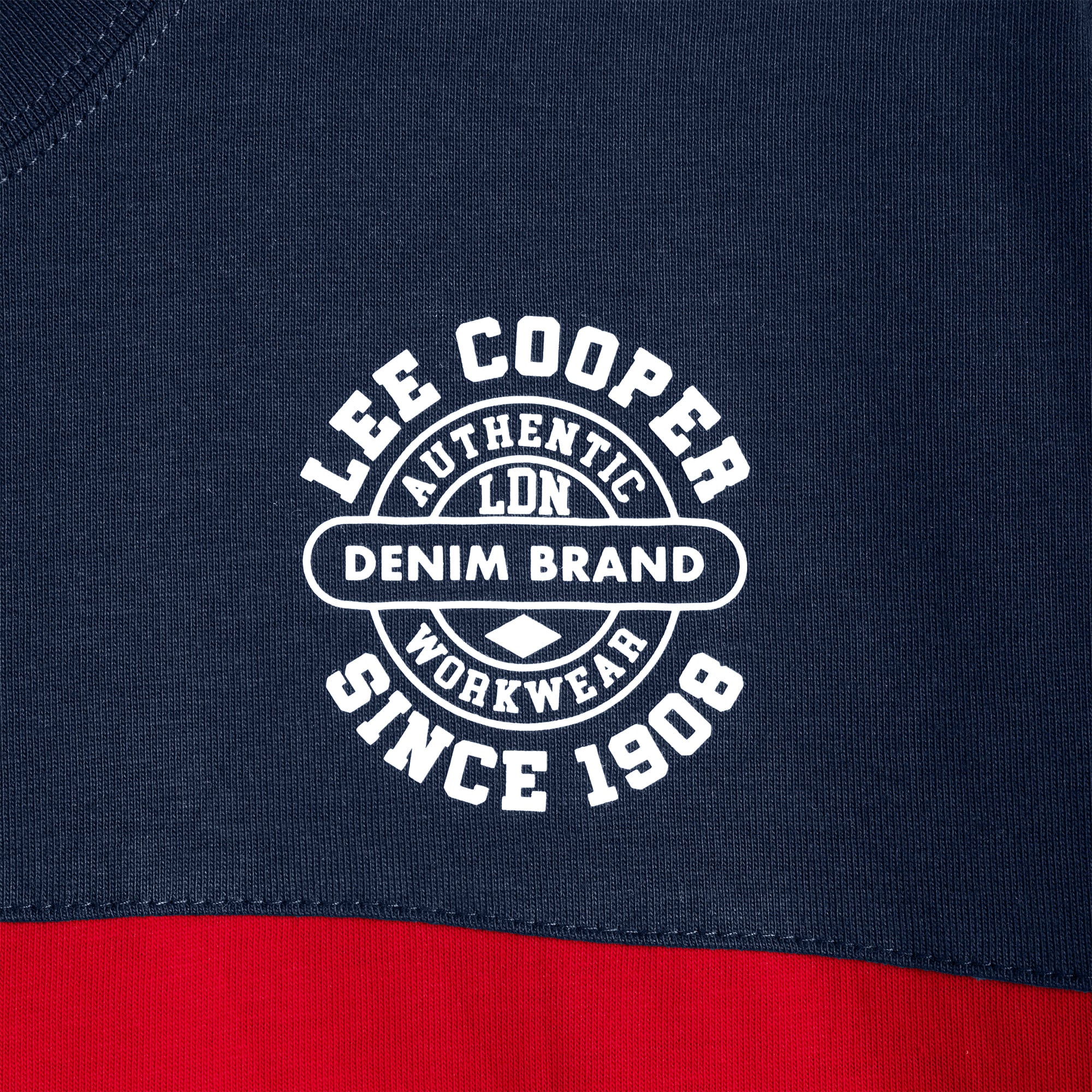 Lee Cooper T-Shirt Authentic Stripe 1908 Navy