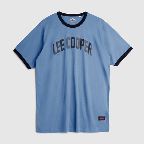 Lee Cooper T-Shirt League Ringer Steel Blue