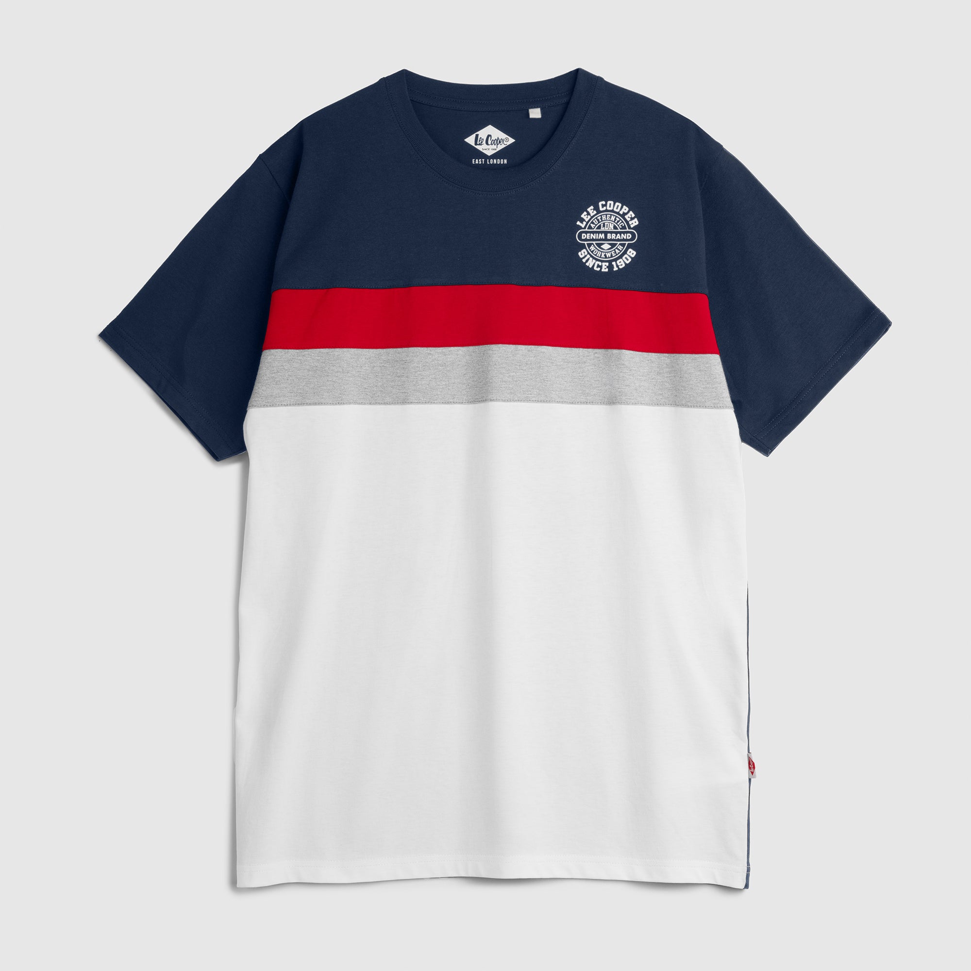Lee Cooper T-Shirt Authentic Stripe 1908 Navy