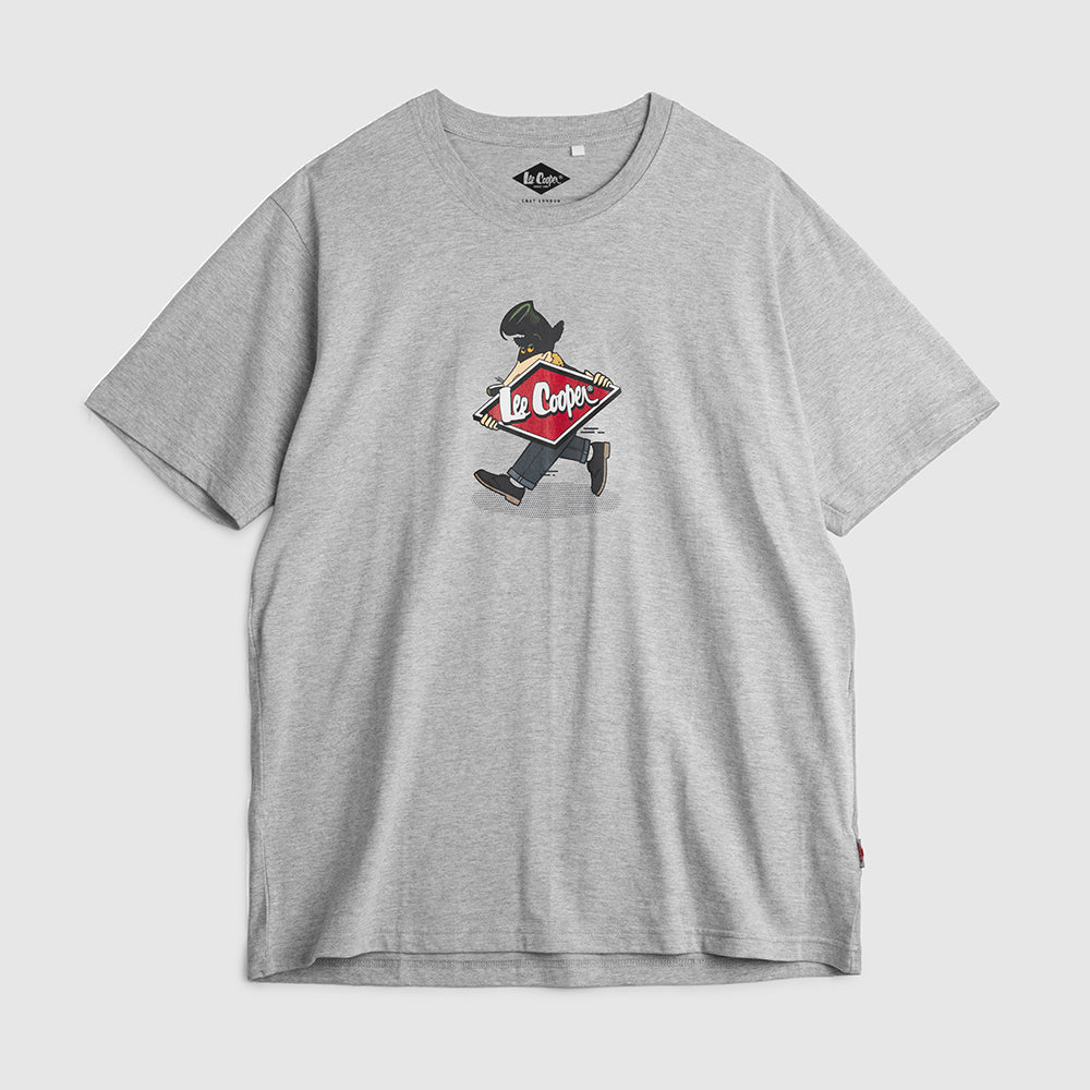 Lee Cooper T-Shirt Diamond Logo Mascot Misty 71
