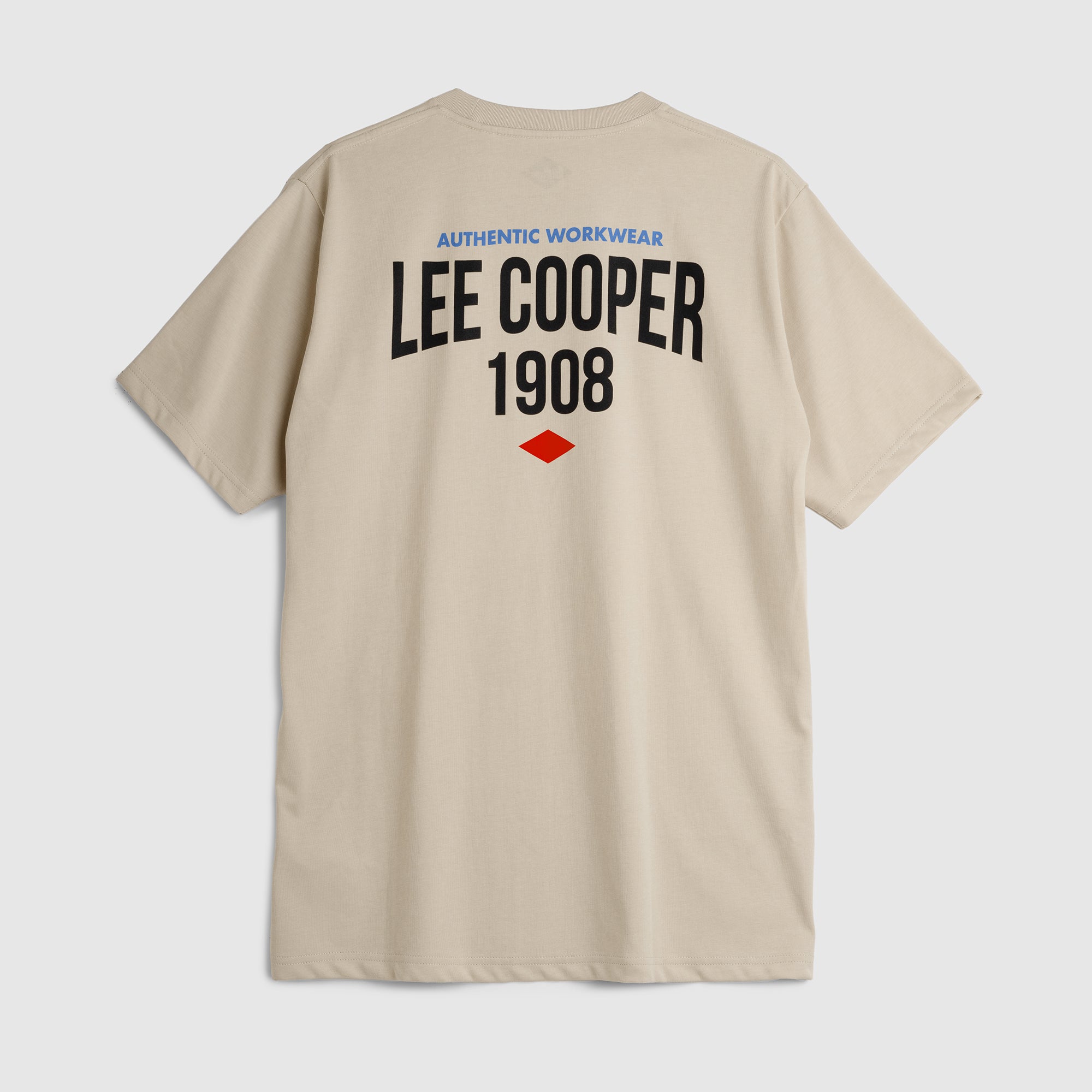 Lee Cooper T-Shirt Union Jack Patch Biscuit