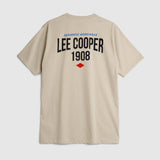 Lee Cooper T-Shirt Union Jack Patch Biscuit