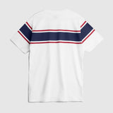 Lee Cooper T-Shirt Stripe Motion White