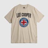 Lee Cooper T-Shirt Union Jack Patch Biscuit