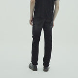 Lee Cooper Tapered Fit Jeans Arthur Worn Black Midnight