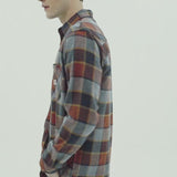 Lee Cooper Long Shirt Flannel Riley Orange