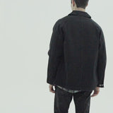 Lee Cooper Long Jacket Knox Rinse Black