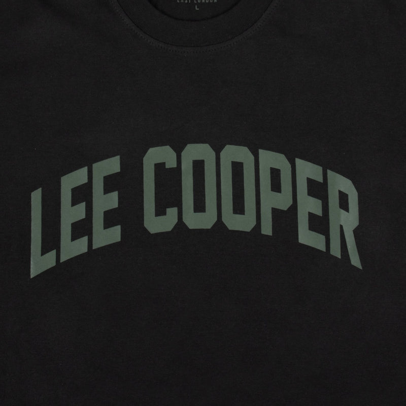 Lee Cooper T-shirt College Logo Type Black