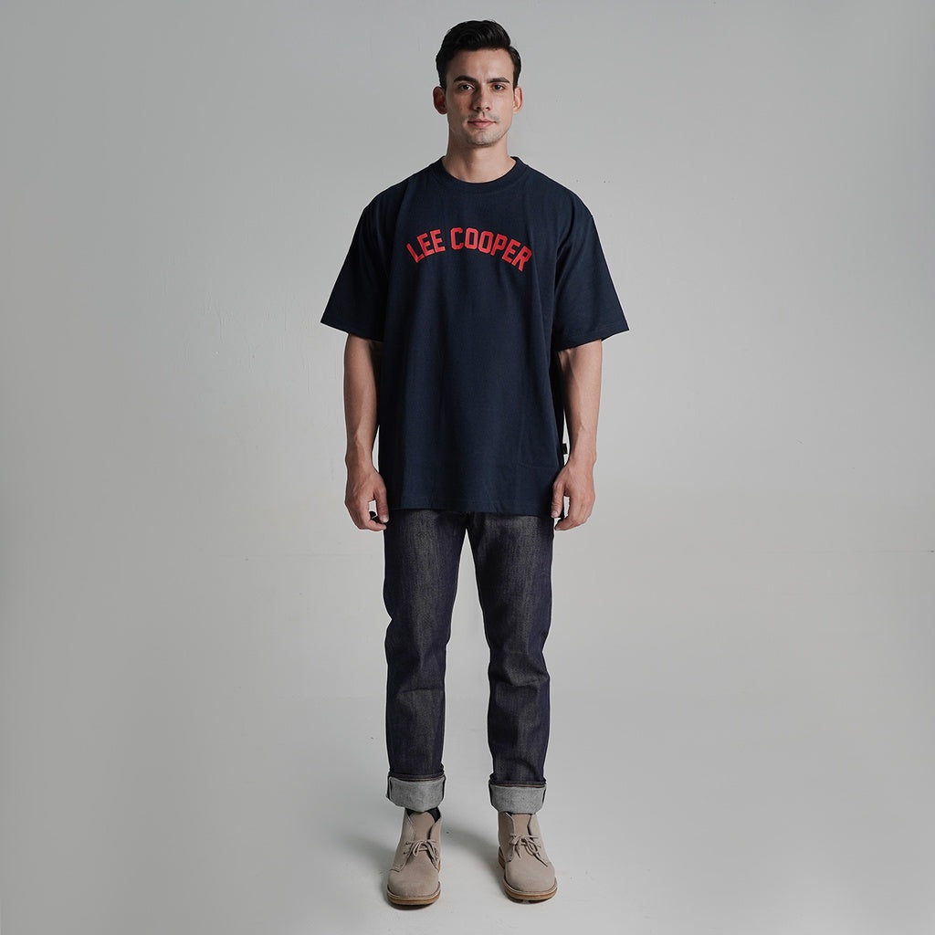 Lee Cooper T-shirt Oversized Varsity Loose Navy