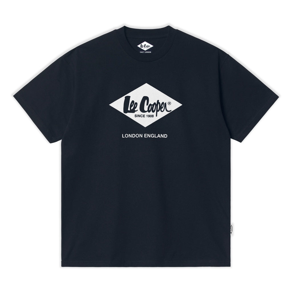 Lee Cooper  T-shirt Logo Diamond White Navy