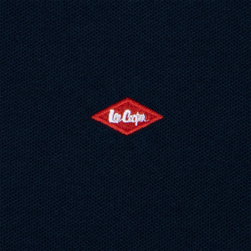 Lee Cooper Polo Shirt Logo Type Navy