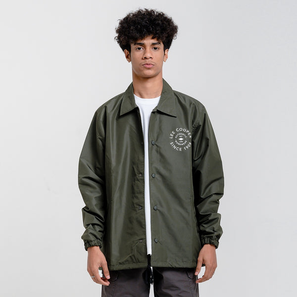 Lee Cooper Coach Jacket Singular Olive