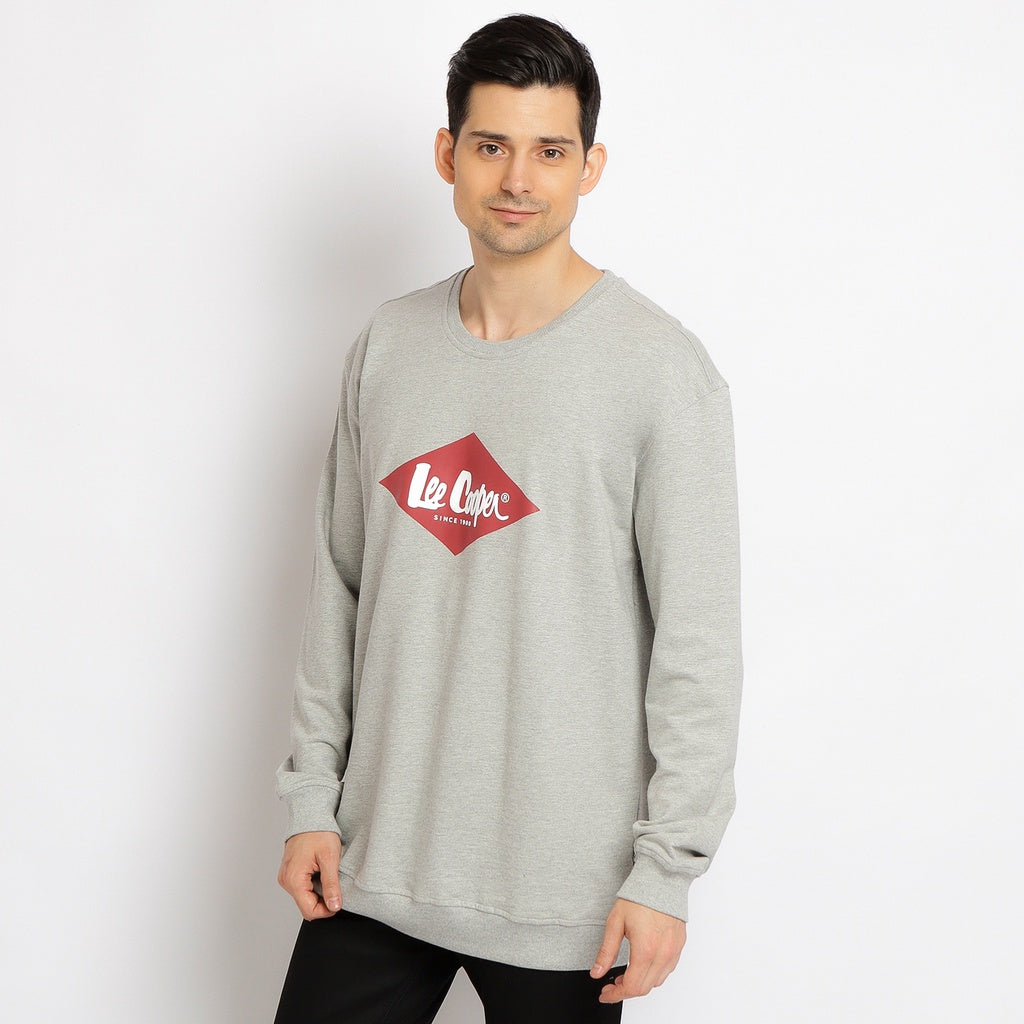 Lee Cooper Red Diamond Sweater Melange