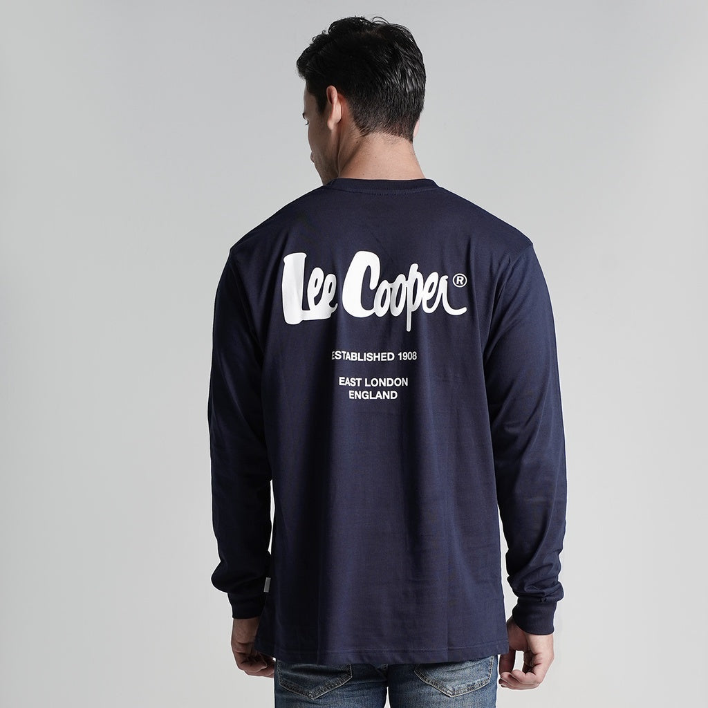 Lee Cooper Longsleeve T-shirt Logotype Navy