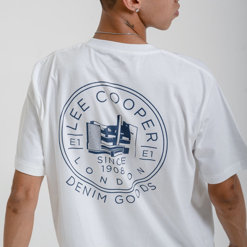 Lee Cooper T-Shirt Denim Goods White