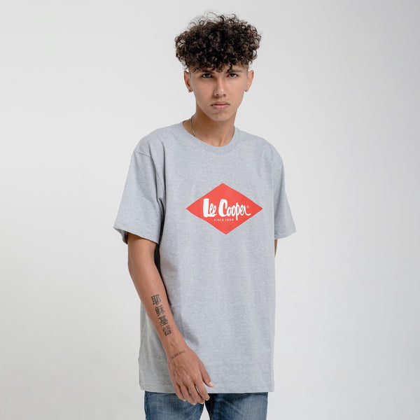Lee Cooper BENOS MC - T-shirt imprimé - argile beige/beige Lee Cooper BENOS MC - T-shirt imprimé - argile beige/beige