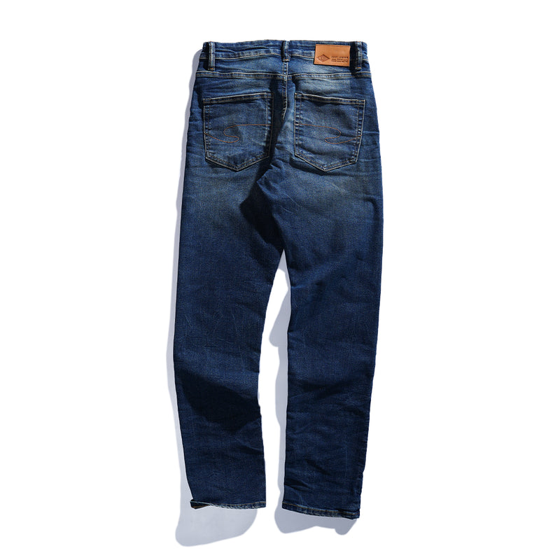 Lee Cooper Tapered Fit Jeans Arthur Worn Dark Blue Deep