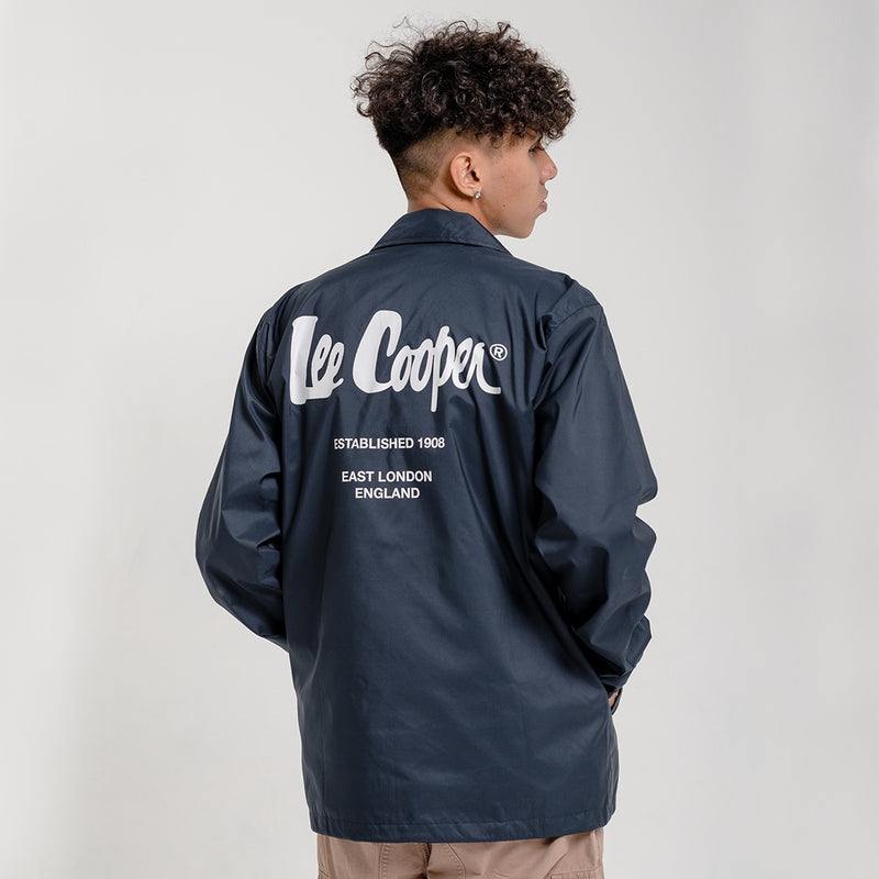 Lee Cooper Coach Jacket Logotype Navy