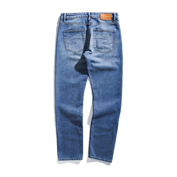 Lee Cooper Tapered Fit Jeans Arthur Worn Medium Blue 23