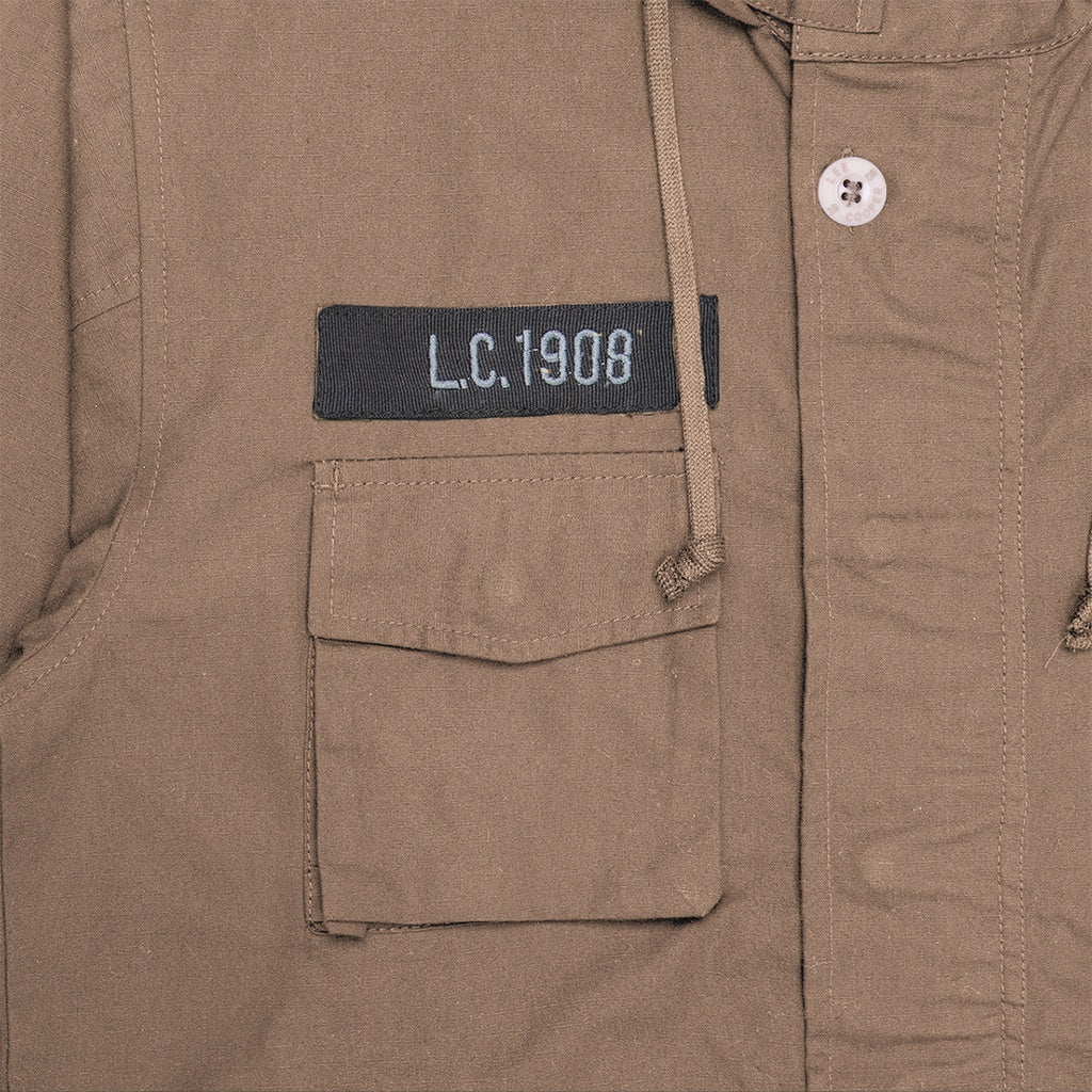 Lee Cooper Parka Jacket Lyndon Khaki