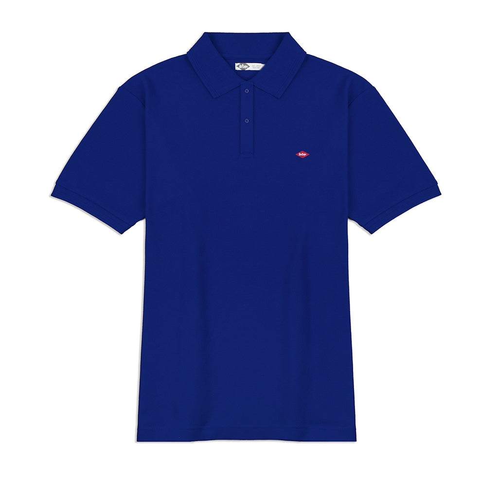 Lee Cooper Polo Shirt Logo Type Blue