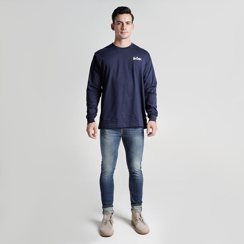 Lee Cooper Longsleeve T-shirt Logotype Navy