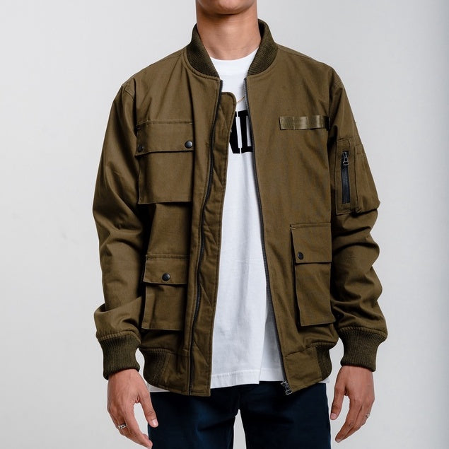 Lee Cooper Jacket Bomber Paxton Olive