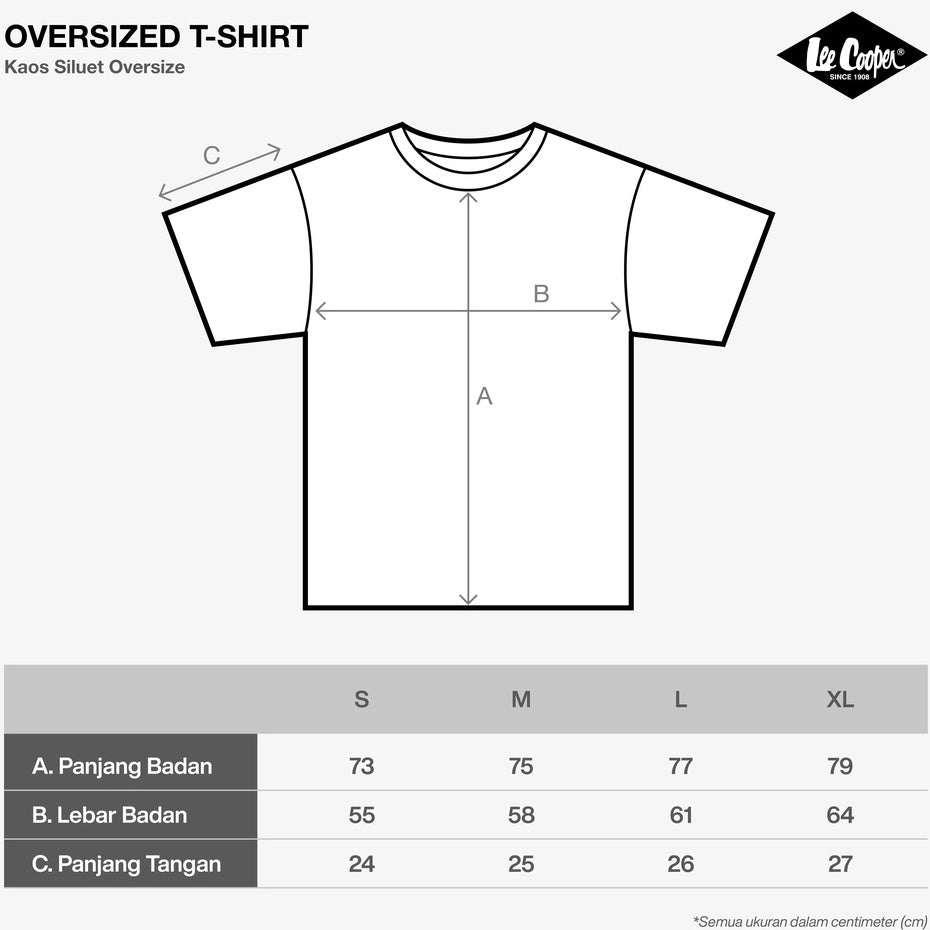 Lee Cooper T-shirt Oversized Crafting Quality Black