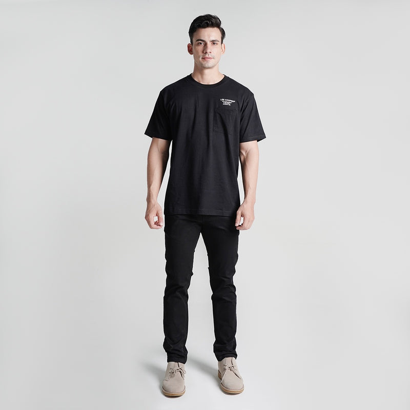 Lee Cooper T-shirt Coordinate Pocket Black