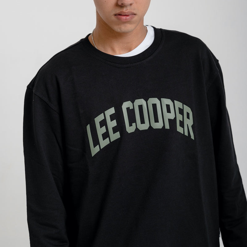 Lee Cooper Sweatshirt - Crewneck Collage Black