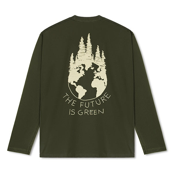 Lee Cooper Longsleeve T-shirt Green Future Green Army