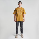 Lee Cooper T-shirt Oversized Crafting Quality Mustard