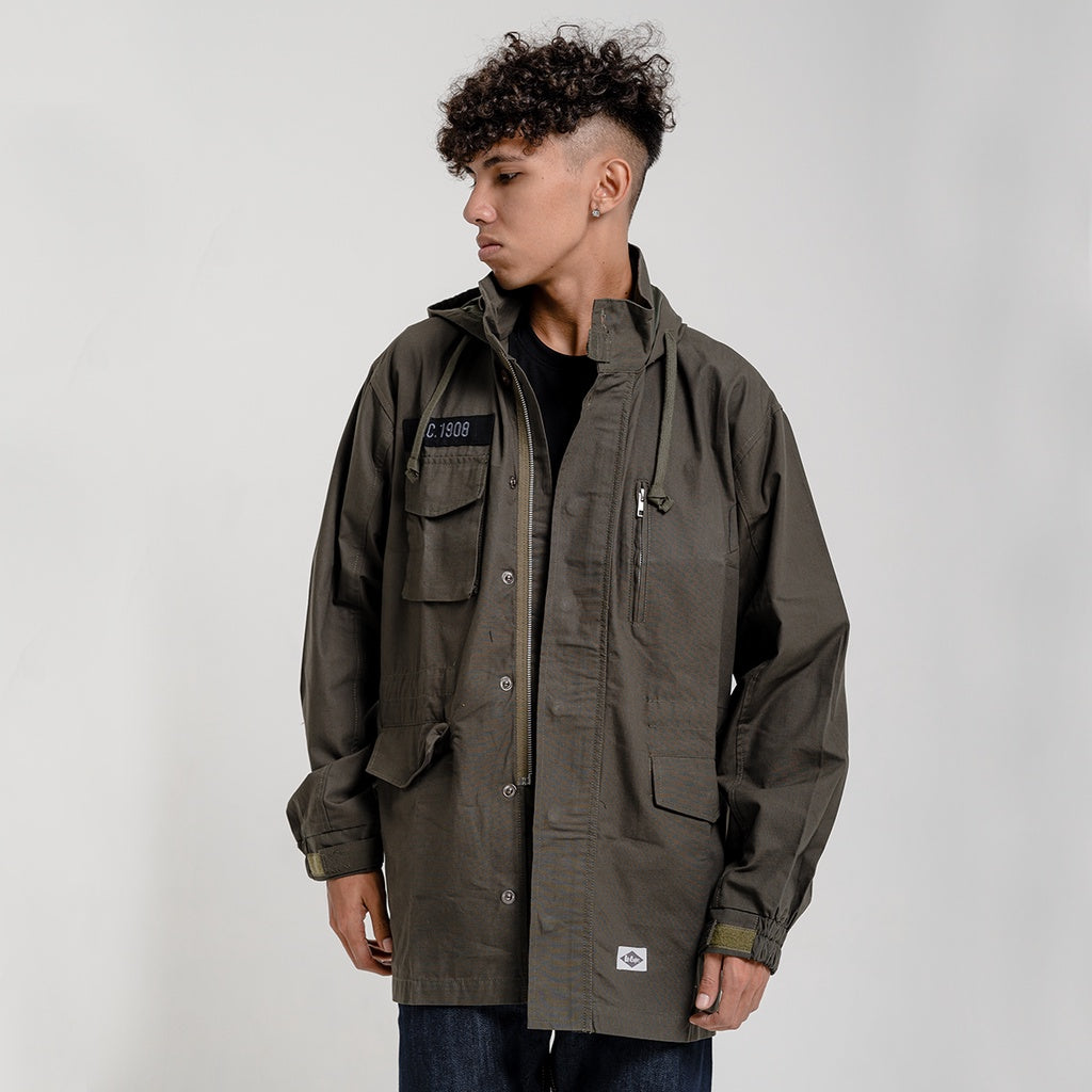 Lee Cooper Parka Jacket Lyndon Olive