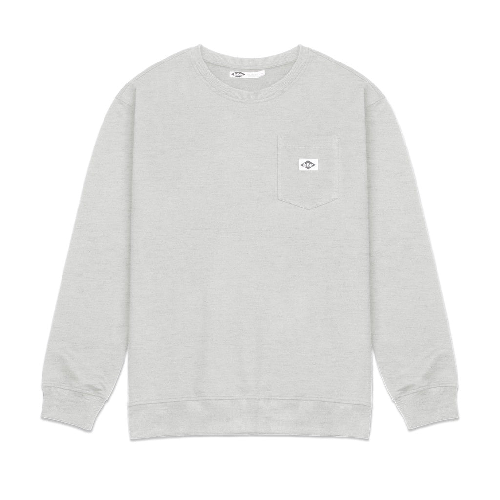 Lee Cooper Sweatshirt Crewneck Pocket Grey
