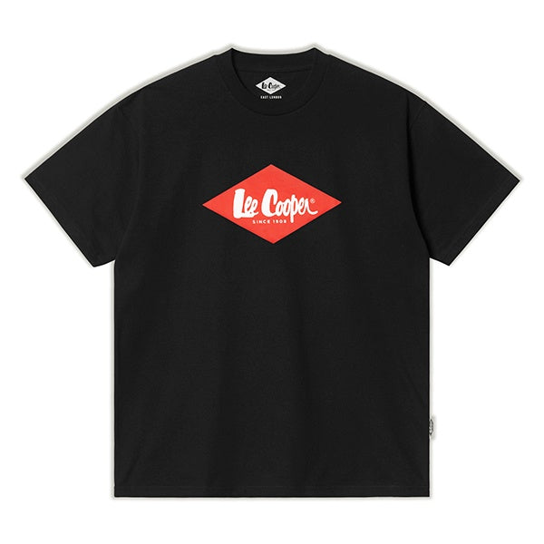 Lee Cooper T-shirt Logo Diamond Red Black