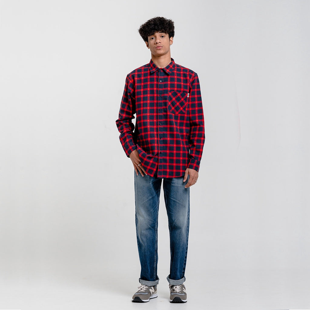 Lee Cooper-Flannel Shirt Callum Red