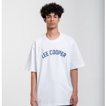 Lee Cooper T-shrit Oversized Varsity Loose White