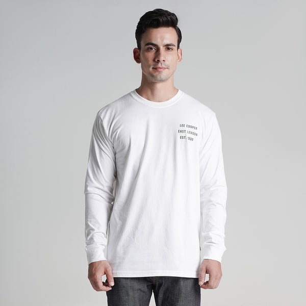 Lee Cooper Longsleeve T-shirt East 1908 White