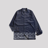 Lee Cooper Long Shirt Connor Print Dark Blue