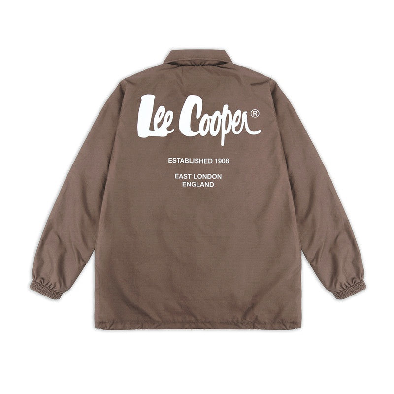 Lee Cooper Coach Jacket Logotype Beige