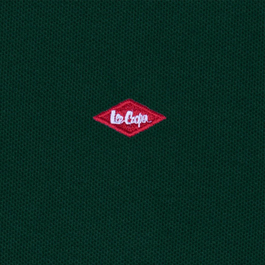 Lee Cooper Polo Shirt Logo Type Emerald Green