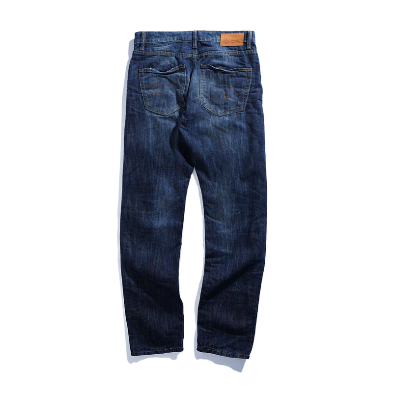 Lee Cooper Tapered Fit Jeans Arthur Ripped Dark Blue