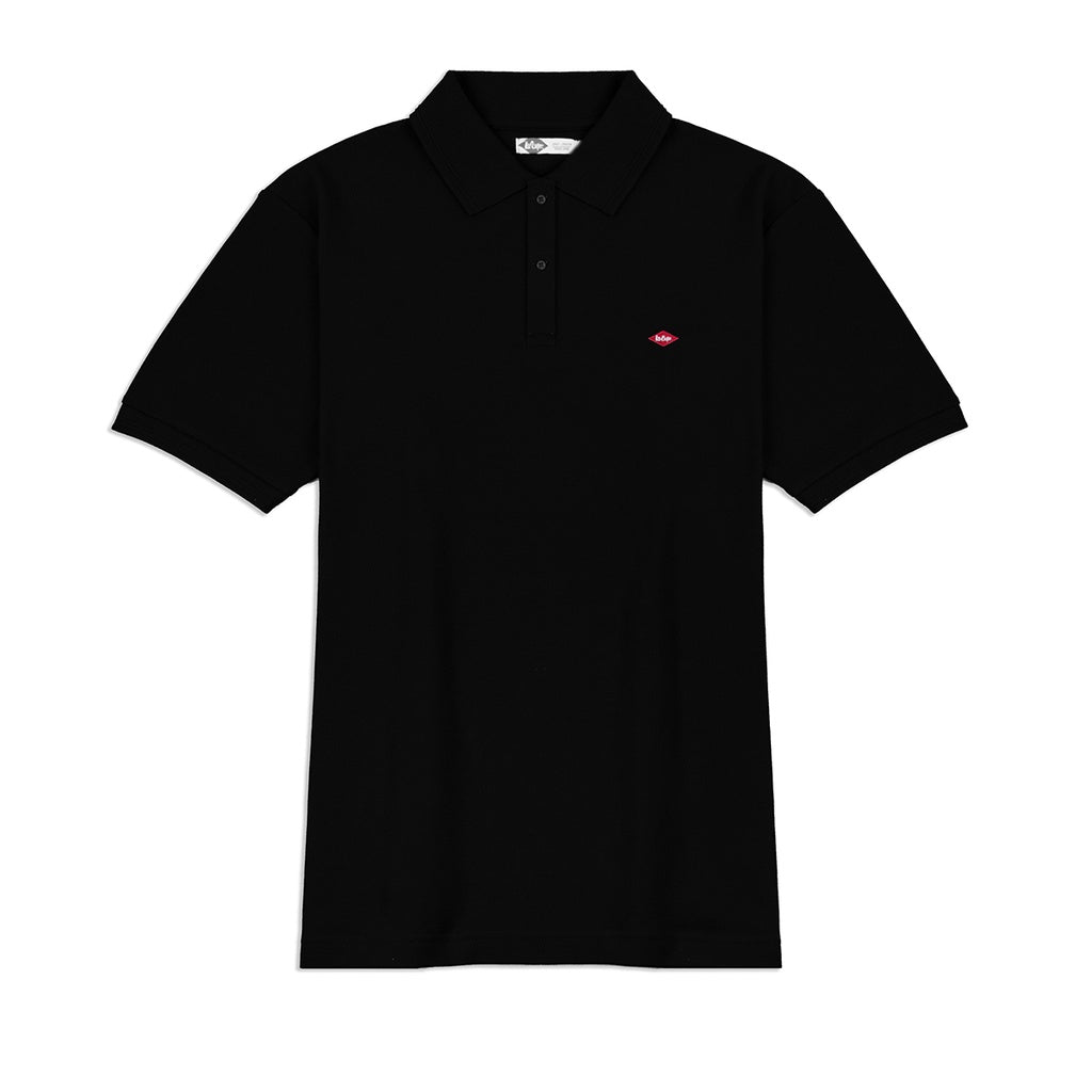 Lee Cooper Polo Shirt Basic Diamond Logo Black
